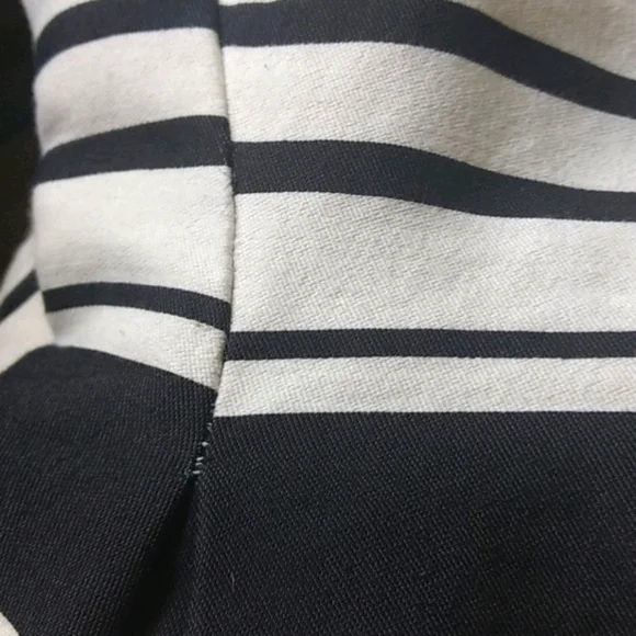 Kate Spade Women's Cape Stripe Cocktail Dress Black White Stripe Size 0 - Picture 5 of 16